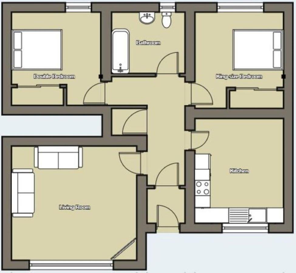 Hill View 2 Bedroom Free Parking Inverness Luaran gambar